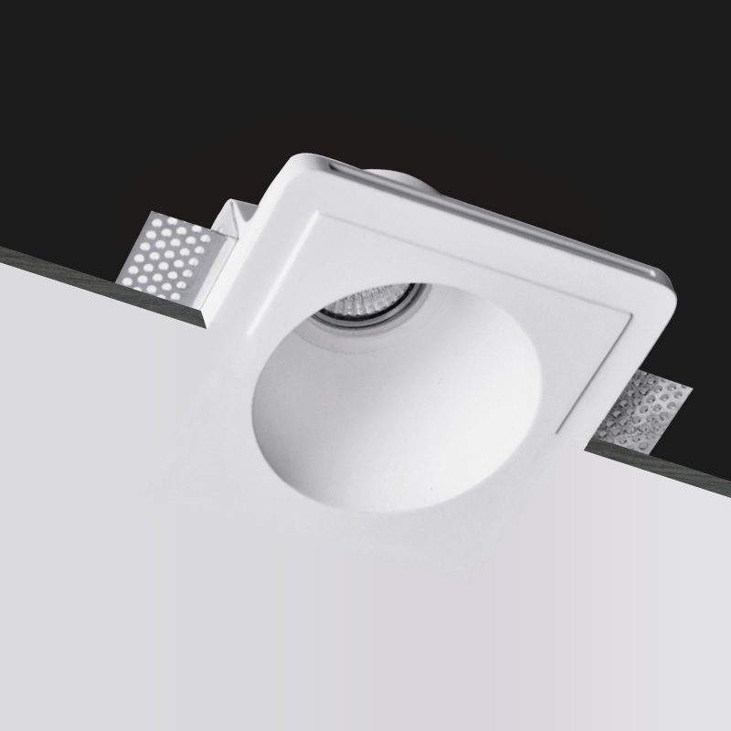 Portafaretto In Gesso Ceramico King Led 1426 – Da Incasso Conico Per Faretto GU10 – Verniciabile E Professionale