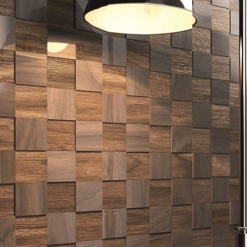 wodewa Pannello di design per parete in legno di noce 3D, pannelli