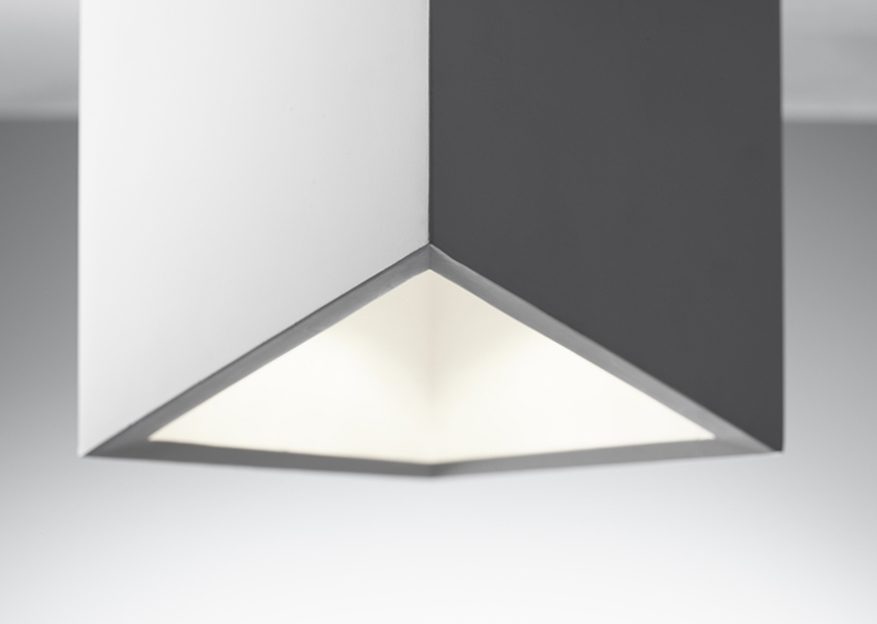 Plafoniere Da Soffitto In Gesso : Sforzin lampada da soffitto in gesso cubo philius pl t u luceled