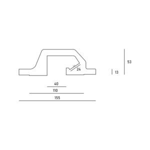 profilo taglio luce led DS4008