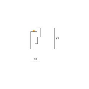 Cornice per striscia Led DS5012 luceledcom