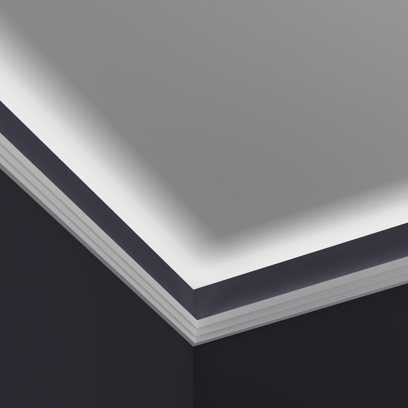 Cornice per led in gesso per illuminazione indiretta DS5012