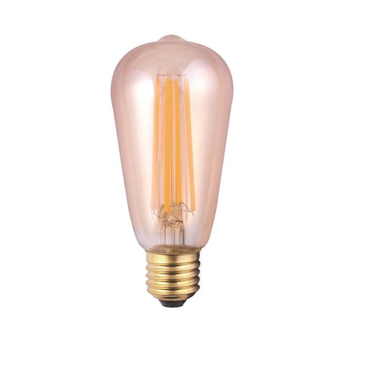 De Sanctis Light & Design – LAMPADINA LED EDISON FILAMENTO E27 6W 650 LUMEN  ST56 VINTAGE