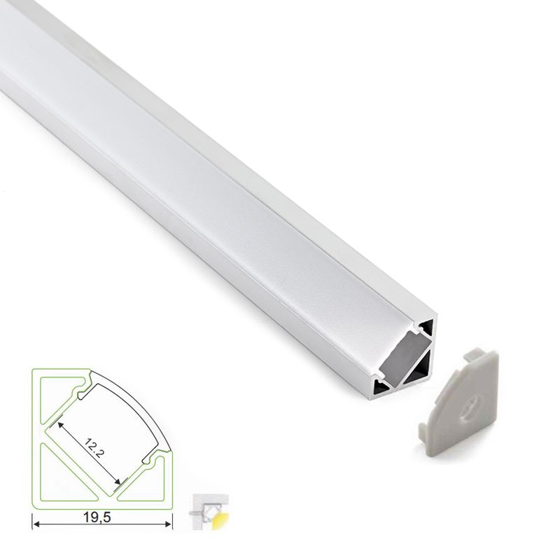 Ledydel pal006 Profilo angolare in alluminio 10 metri per strisce led