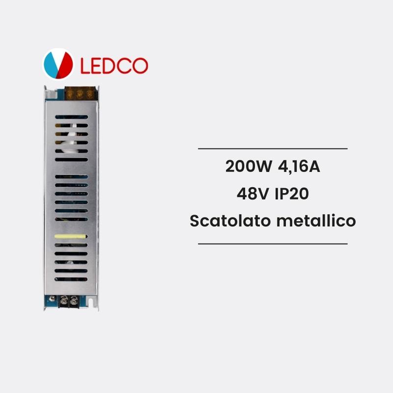 Ledco tr48200 alimentatore 200w 48V ip20