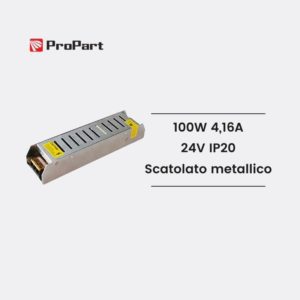 Alimentatore Scatolato metallico compatto PEIS-100W24V ProPart