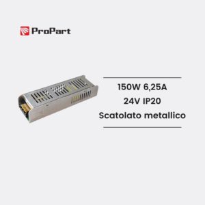 Alimentatore Scatolato metallico compatto PEIS-150W24V ProPart