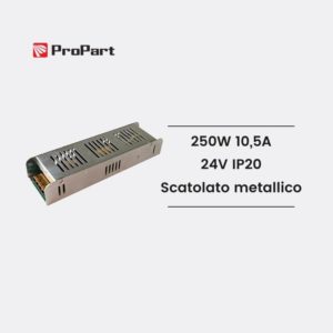 Alimentatore Scatolato metallico compatto PEIS-250W24V ProPart