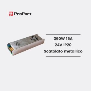 Alimentatore Scatolato metallico compatto PEIS-360W24V ProPart