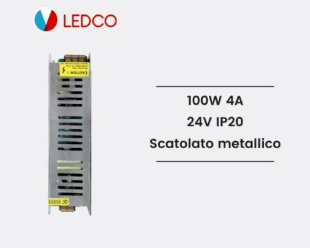 Alimentatore Scatolato metallico compatto TR24100 LEDCO