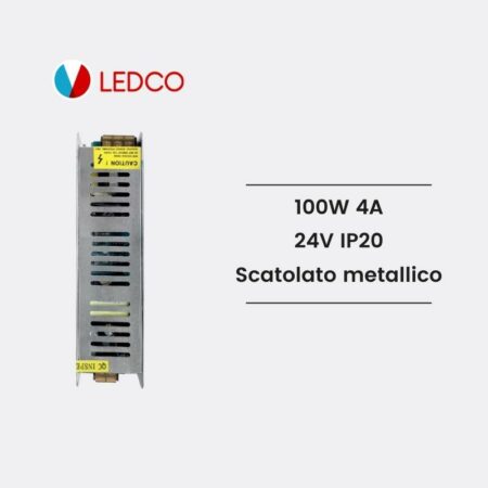 Alimentatore Scatolato metallico compatto TR24100 LEDCO