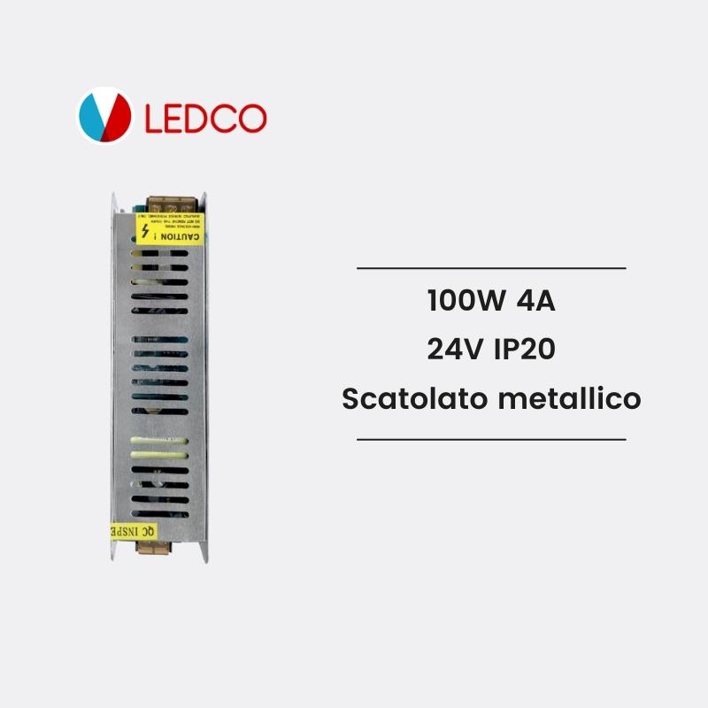 Ledco tr24100 alimentatore 100w 24V 4a ip20