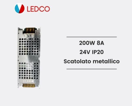 Alimentatore Scatolato metallico compatto TR24200 LEDCO