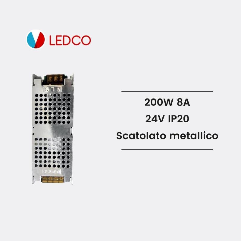 Alimentatore striscia led 200W 24V SA04 - HOOLED