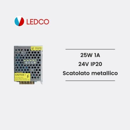 Alimentatore Scatolato metallico compatto TR2425 LEDCO