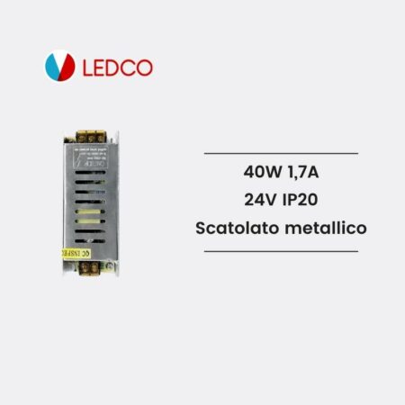 Alimentatore Scatolato metallico compatto TR2440 LEDCO