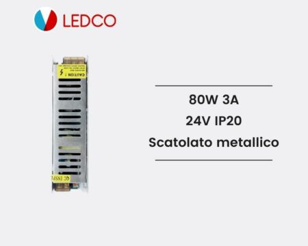 Alimentatore Scatolato metallico compatto TR2480 LEDCO