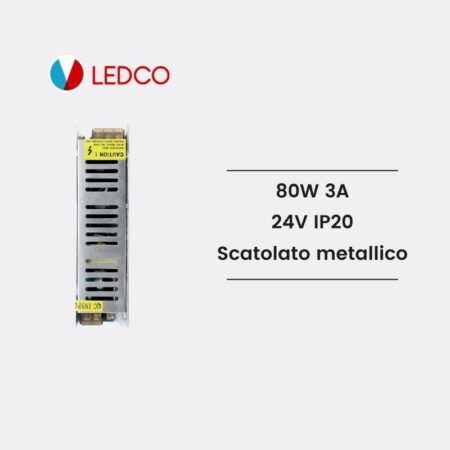 Alimentatore Scatolato metallico compatto TR2480 LEDCO