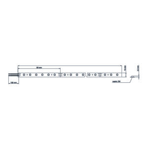 STRIP LED PERFORMANTE SL125 24V IP20 LEDCO DISEGNO TECNICO