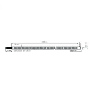 STRIP LED PERFORMANTE SL200ES 24V IP20 LEDCO Disegno tecnico