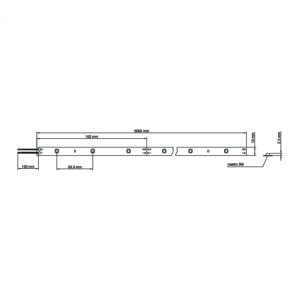 STRIP LED PERFORMANTE SL24 LEDCO DISEGNO TECNICO
