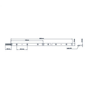 STRIP LED PERFORMANTE SL60 12V IP20 LEDCO DISEGNO TECNICO