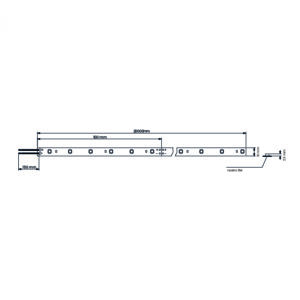 STRIP LED PERFORMANTE SL60 20 metri 24V IP20 LEDCO Disegno tecnico