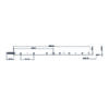 STRIP LED PERFORMANTE SL60 BIANCO DINAMICO 24V IP20 LEDCO DISEGNO TECNICO