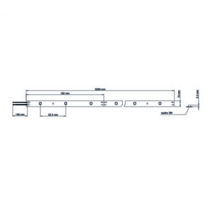 STRIP LED PERFORMANTE SL60 BIANCO DINAMICO 24V IP20 LEDCO DISEGNO TECNICO