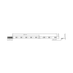 STRIP LED STRISCIA LED PERFORMANTE SL120 30 METRI IP65 CRI90 LEDCO DISEGNO TECNICO