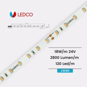 STRIP LED STRISCIA LED PERFORMANTE SL120 FOOD CRI90 LEDCO