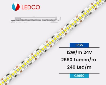 STRIP LED STRISCIA LED PERFORMANTE SL200ES 24V IP65 CRI90 LEDCO