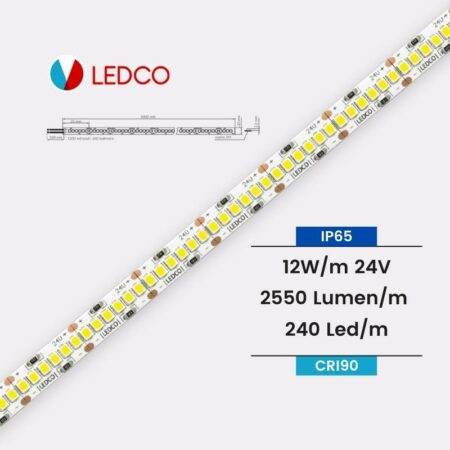 STRIP LED STRISCIA LED PERFORMANTE SL200ES 24V IP65 CRI90 LEDCO