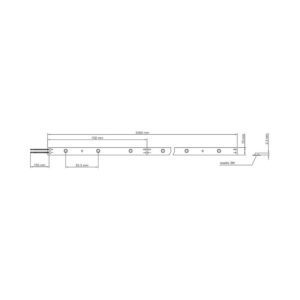 STRIP LED STRISCIA LED PERFORMANTE SL24 LEDCO DISEGNO TECNICO