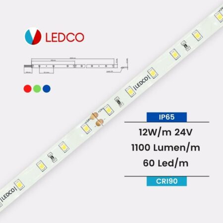 STRIP LED STRISCIA LED PERFORMANTE SL60_N IP65 RGB CRI90 LEDCO