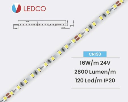 STRISCIA LED STRIP LED PERFORMANTE SL125 24V IP20 LEDCO