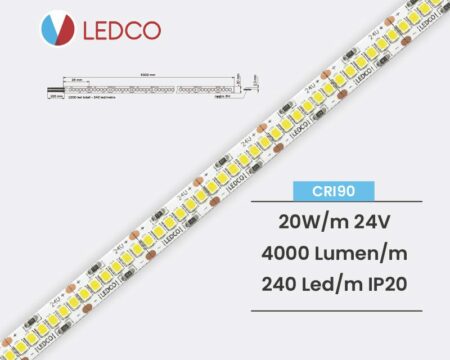 STRISCIA LED STRIP LED PERFORMANTE SL200 24V IP20 LEDCO