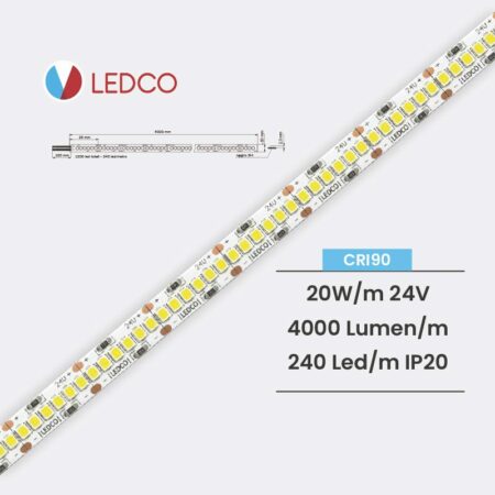 STRISCIA LED STRIP LED PERFORMANTE SL200 24V IP20 LEDCO