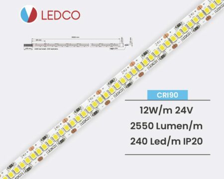 STRISCIA LED STRIP LED PERFORMANTE SL200ES 24V IP20 LEDCO