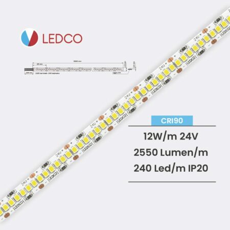 STRISCIA LED STRIP LED PERFORMANTE SL200ES 24V IP20 LEDCO