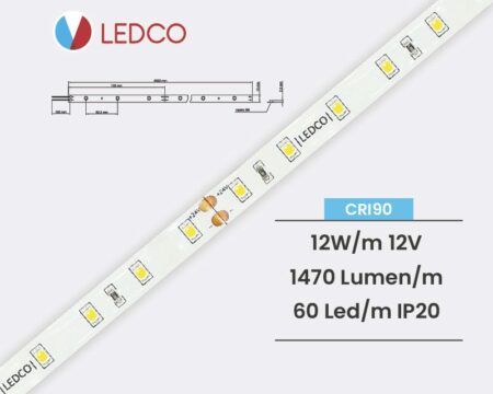 STRISCIA LED STRIP LED PERFORMANTE SL60 12V IP20 LEDCO