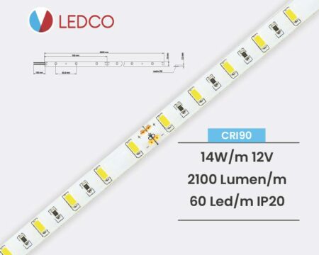 STRISCIA LED STRIP LED PERFORMANTE SL80 12V IP20 LEDCO