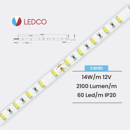 STRISCIA LED STRIP LED PERFORMANTE SL80 12V IP20 LEDCO