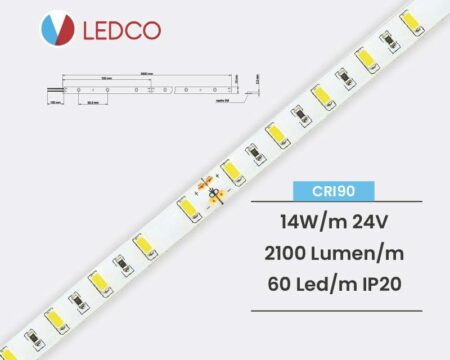 STRISCIA LED STRIP LED PERFORMANTE SL80 24V IP20 LEDCO