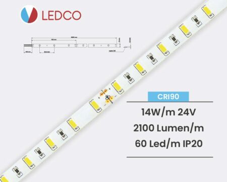STRISCIA LED STRIP LED PERFORMANTE SL80 24V IP20 LEDCO