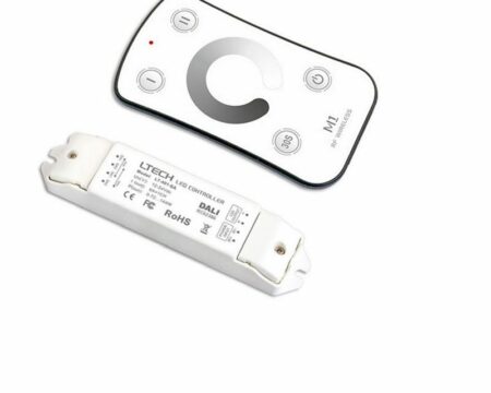 KIT MR16 7W DIMMERABILI LUCE A SCELTA CON TELECOMANDO SENZA FILI E  ALIMENTATORE