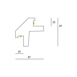Cornice per striscia Led DS5017 luceledcom