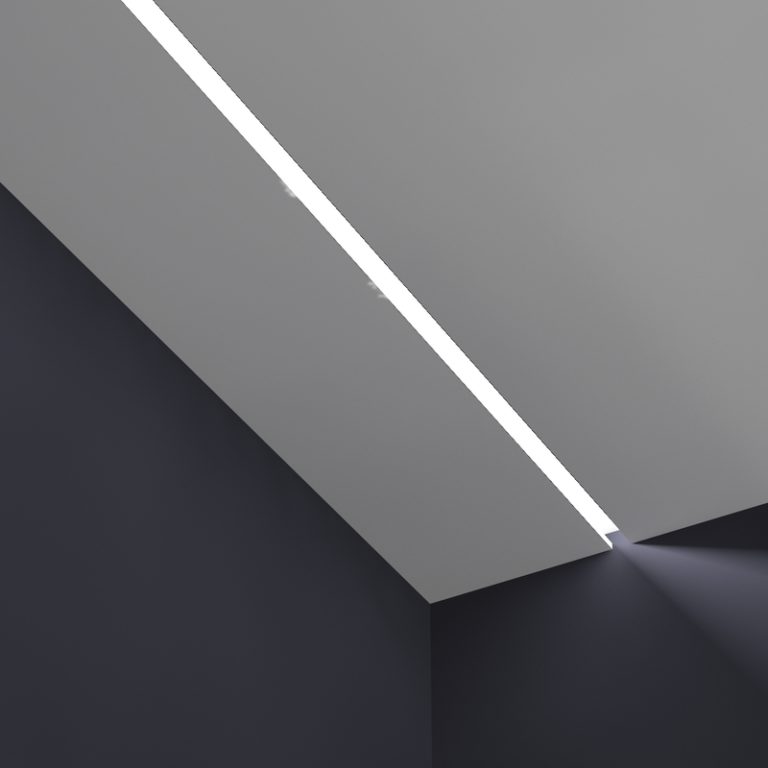 Profilo in gesso per Led Tagli di luce DS4017 | Luceled