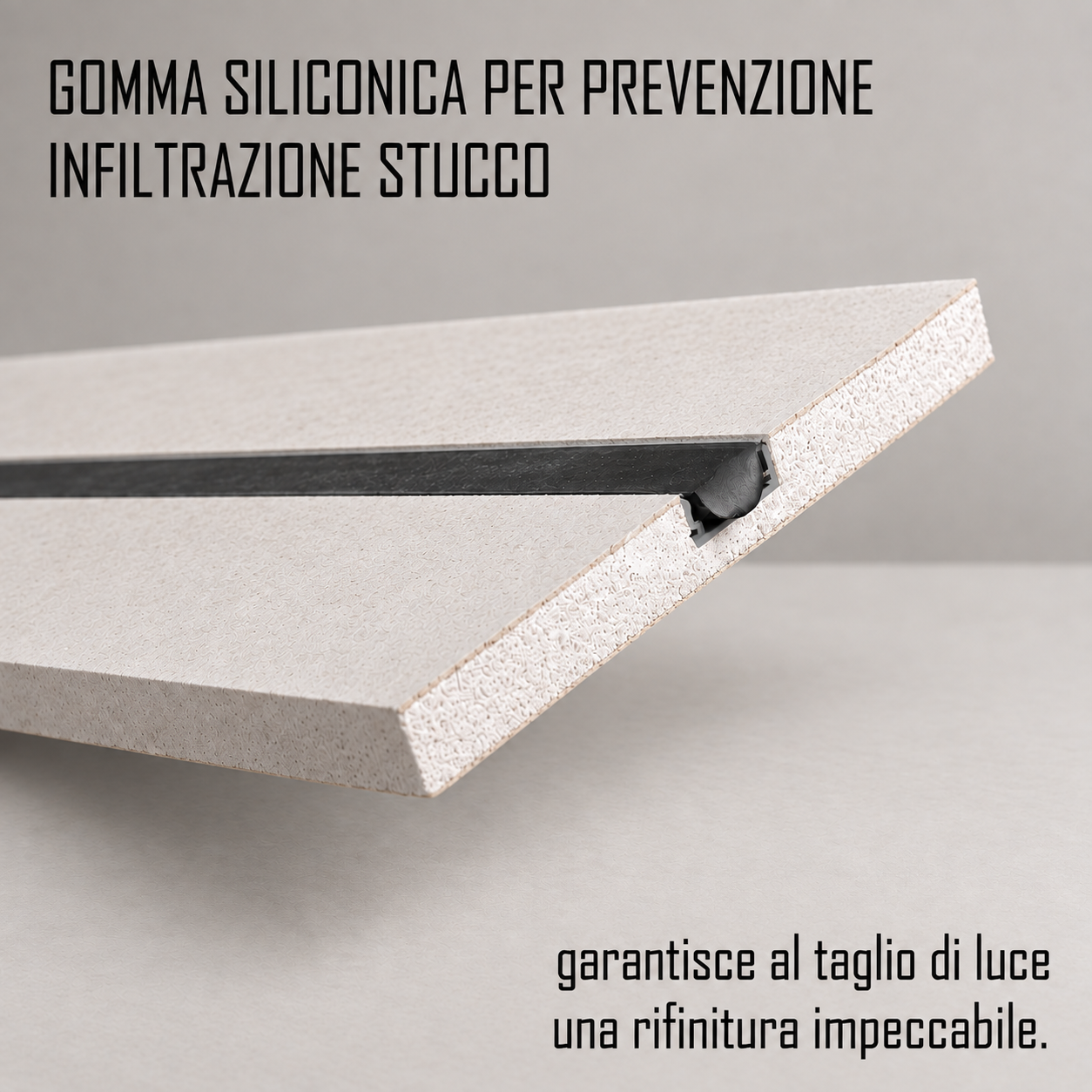 Profilo per striscia led gomma siliconica