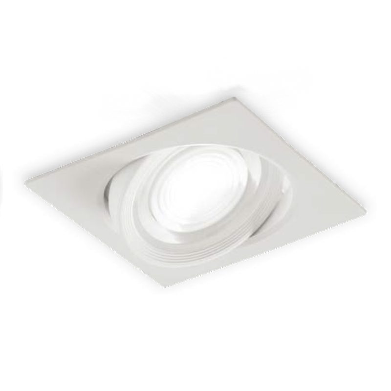 INTEC LIGHT Mizar faretto LED ad incasso quadrato orientabile da 3W 6,5W  15W